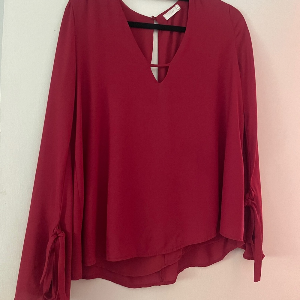 Elegant Red Women's Top